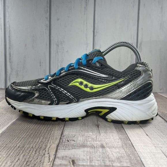 Saucony Oasis Grid Mesh Women's Running Shoes Gray Silver Lime Size 8 15096-6 - Picture 8 of 11